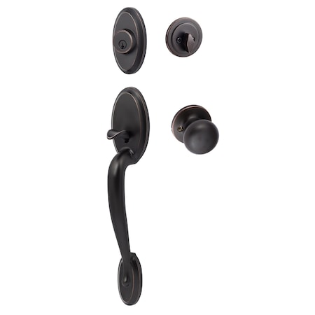 Sure-Loc Hardware Sure-Loc Hardware Aspen Handleset, Durango Handleset Trim, Vintage Bronze AN507-DU-RD 11P